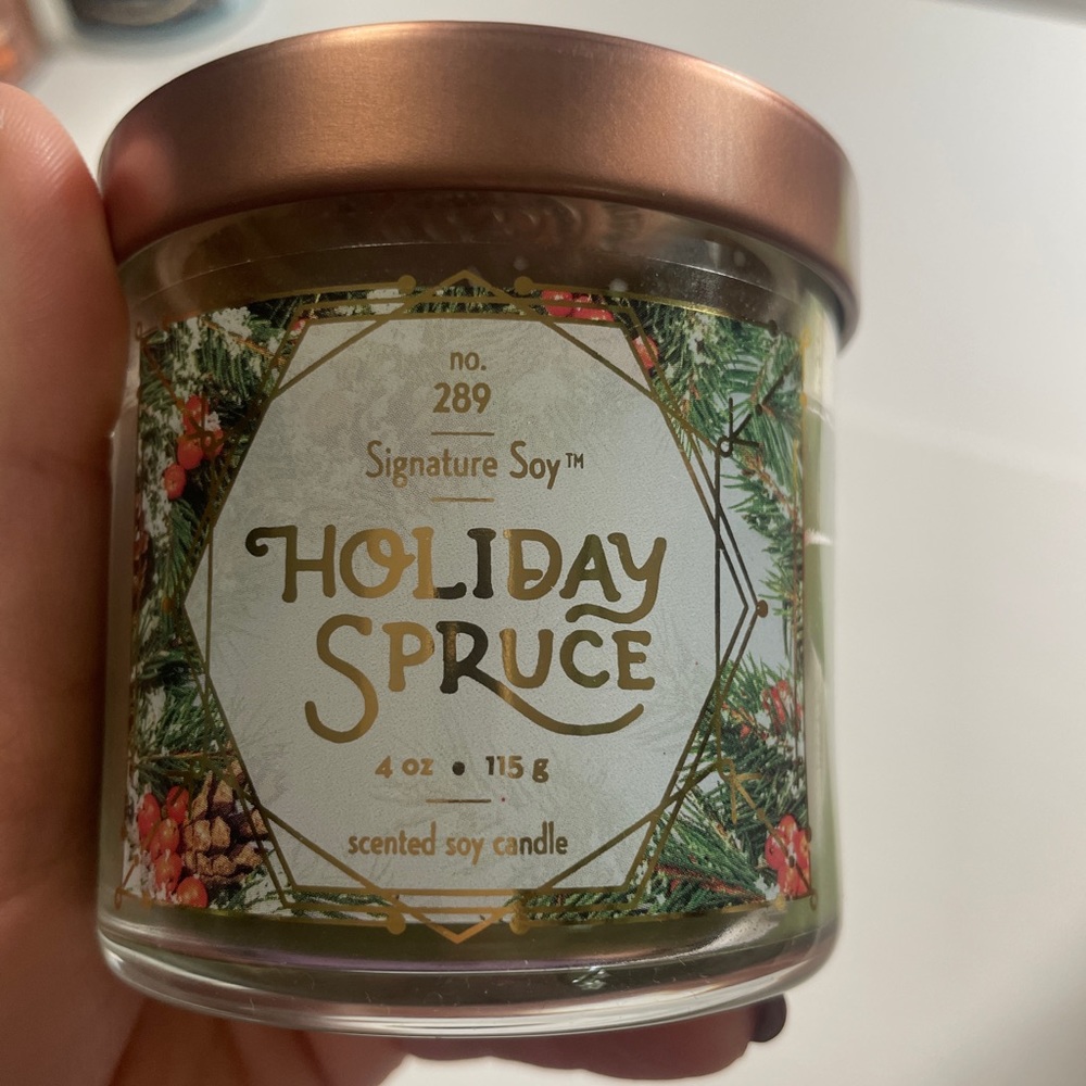 Target Scented Soy candle in Holiday Spruce